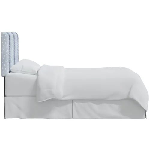 Novak Headboard - Fawn Stripe - Blue