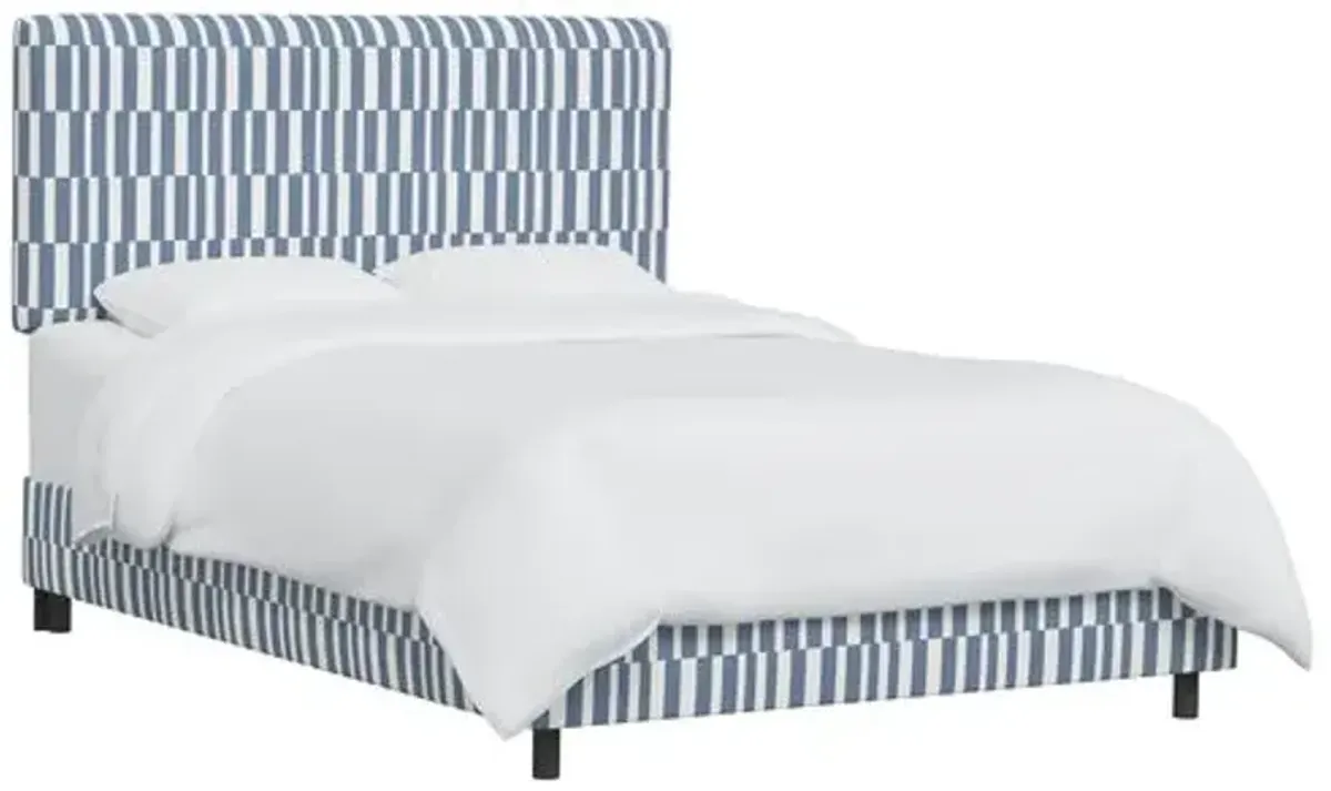 Novak Bed - Jump Stripe - Blue