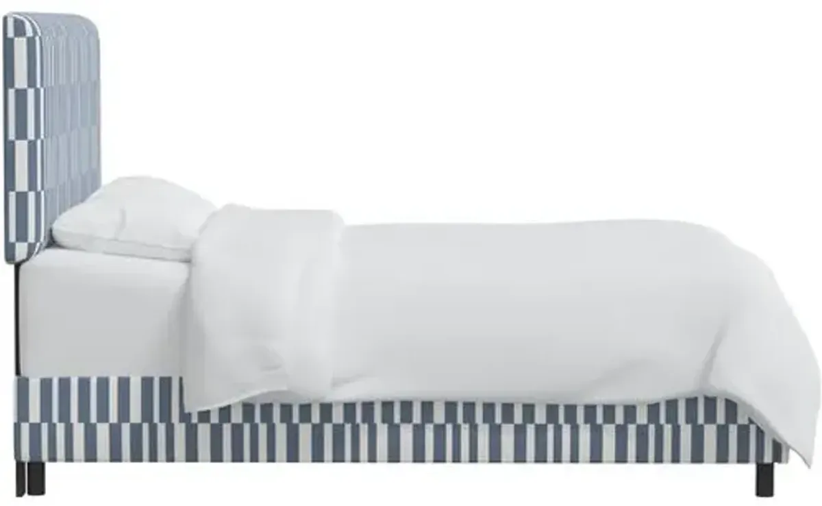 Novak Bed - Jump Stripe - Blue