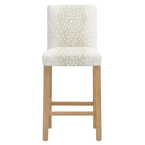 Shannon Barstool - Fawn Stripe - Beige