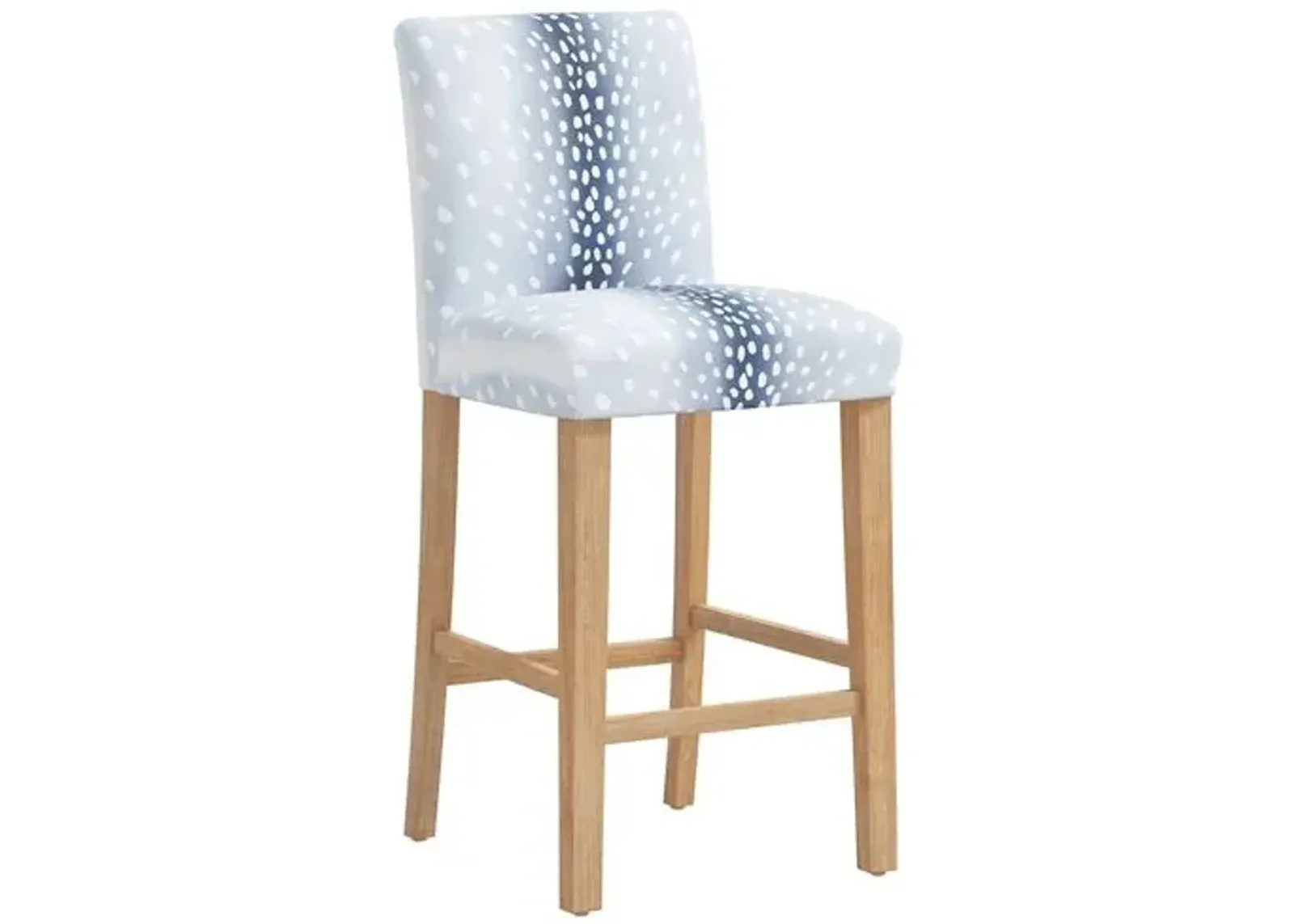 Shannon Barstool - Fawn Stripe - Blue