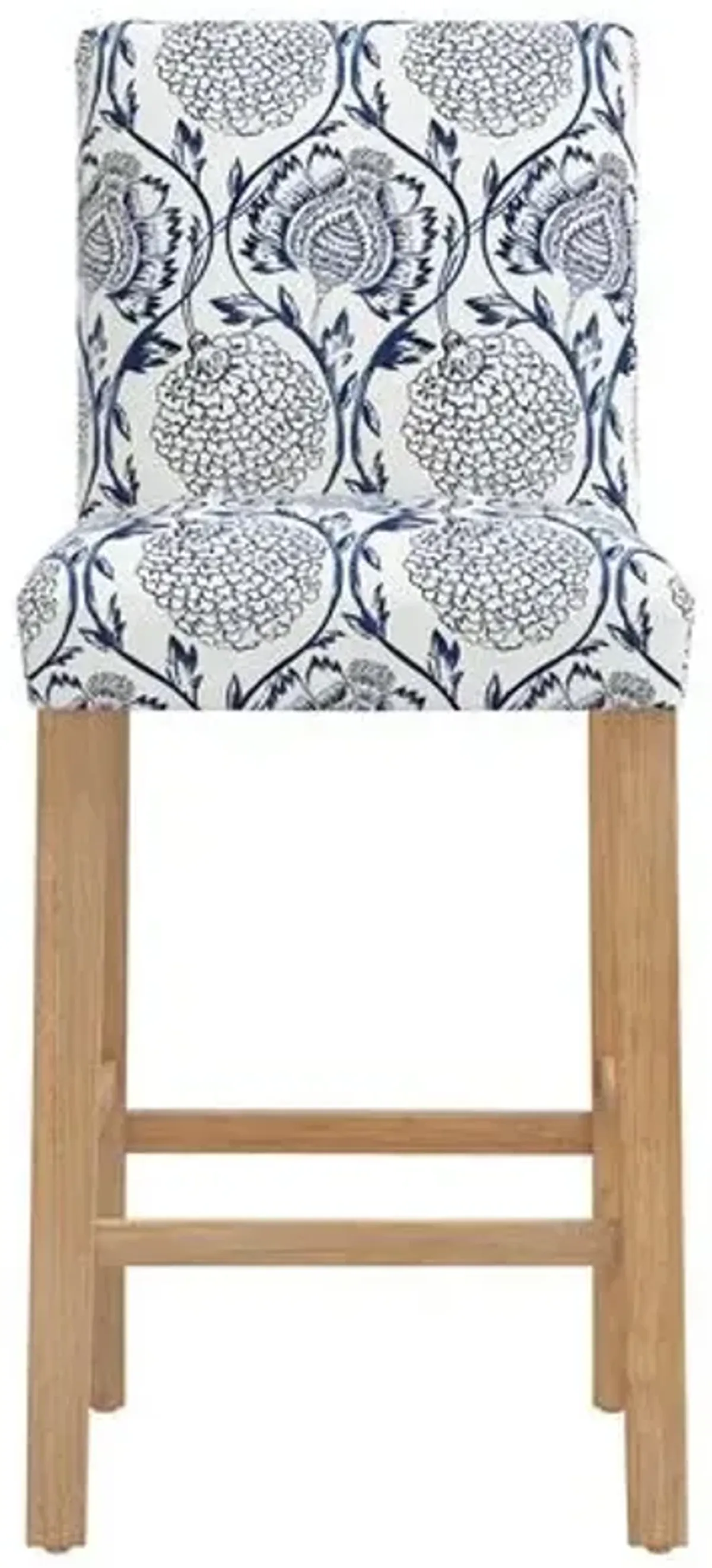 Shannon Barstool - Ranjit Floral - Blue