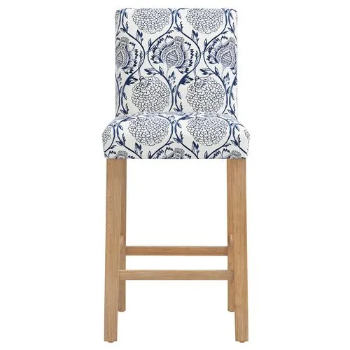 Shannon Barstool - Ranjit Floral - Blue