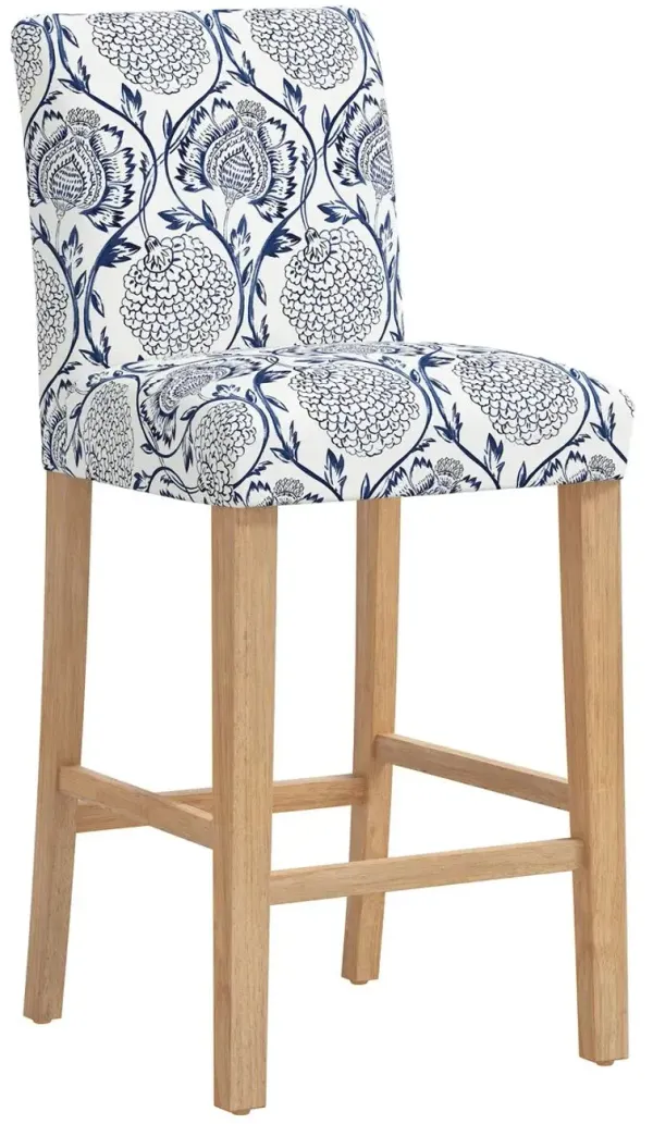 Shannon Barstool - Ranjit Floral - Blue