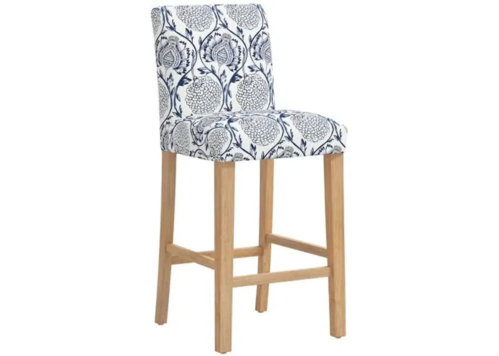 Shannon Barstool - Ranjit Floral - Blue