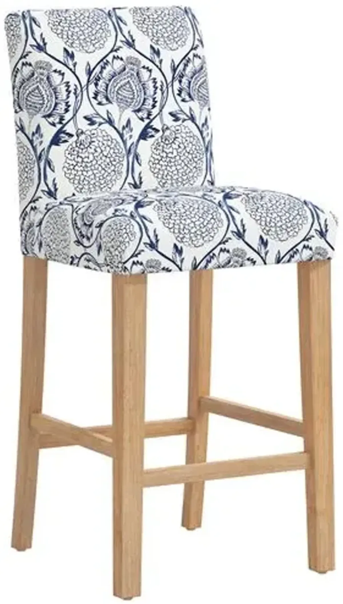 Shannon Barstool - Ranjit Floral - Blue