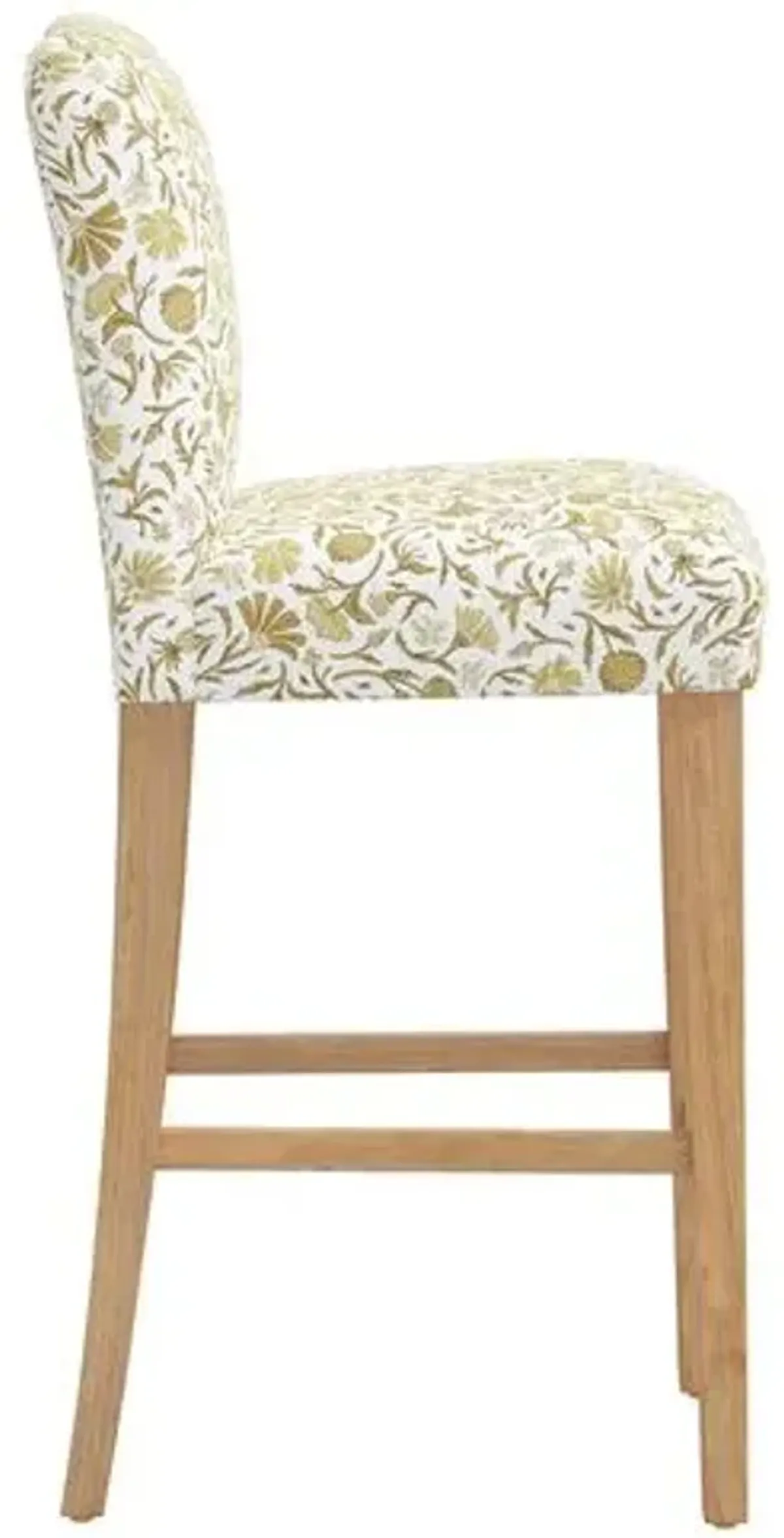 Shannon Barstool - Vine Botanical - Yellow