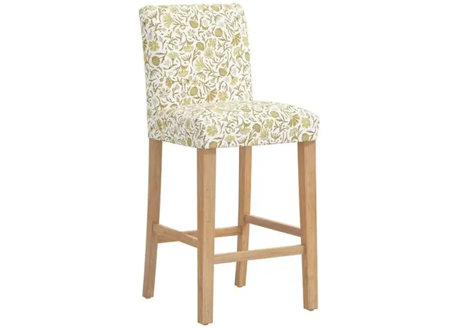 Shannon Barstool - Vine Botanical - Yellow