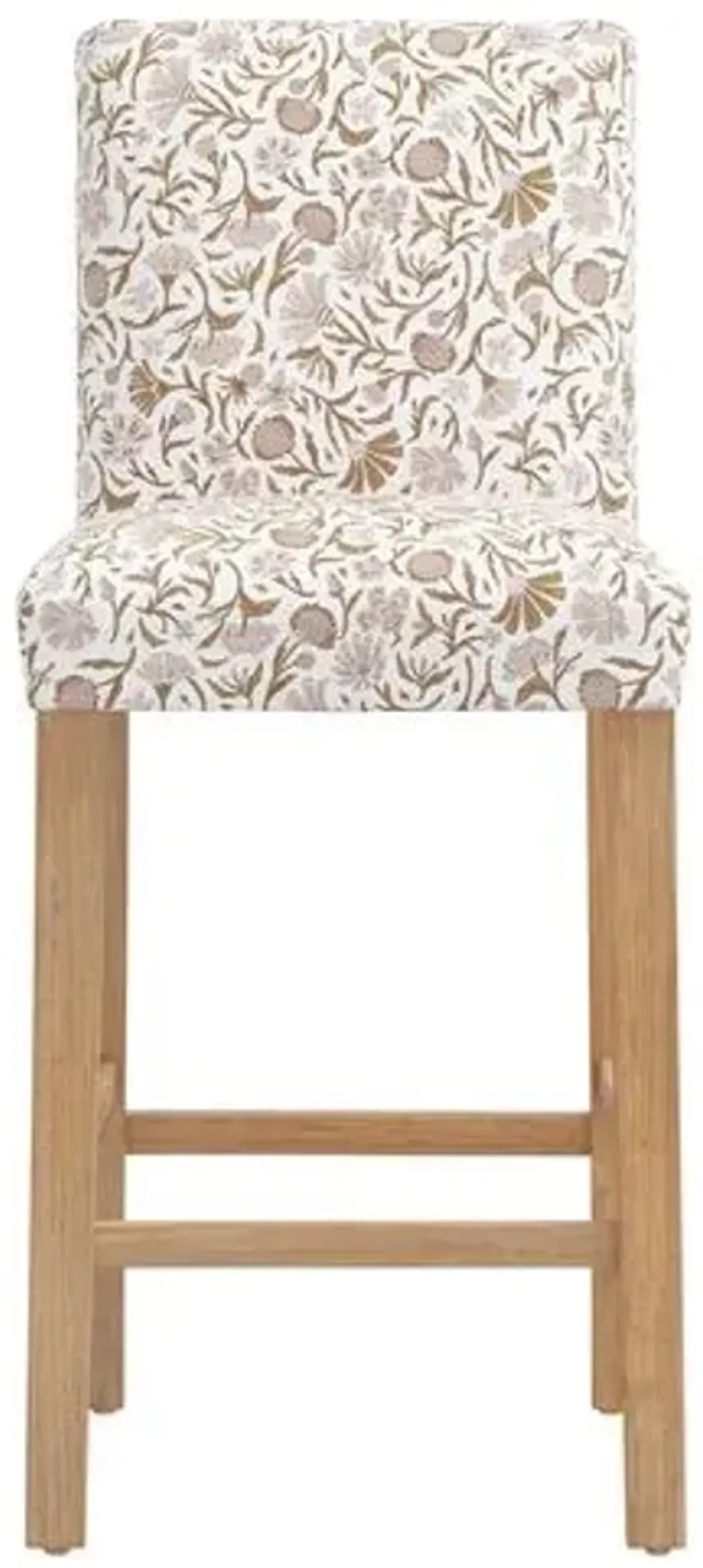 Shannon Barstool - Vine Botanical - Pink