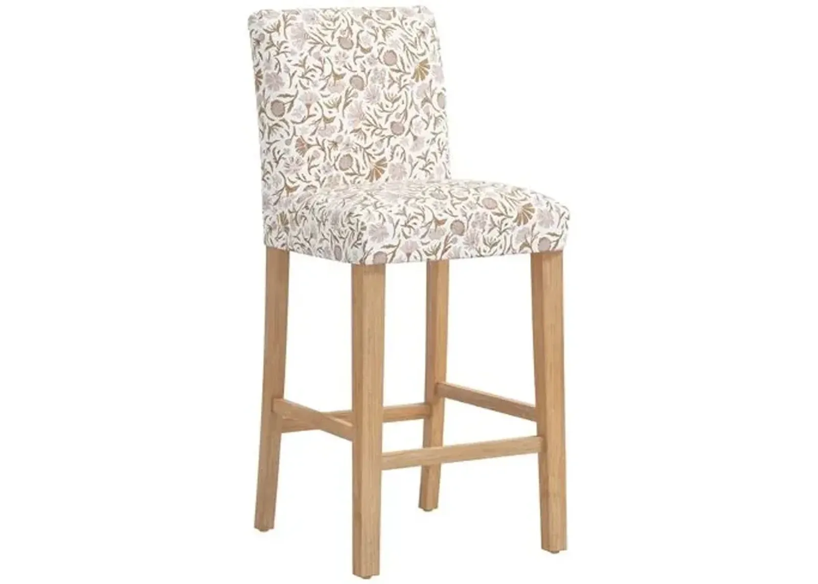 Shannon Barstool - Vine Botanical - Pink