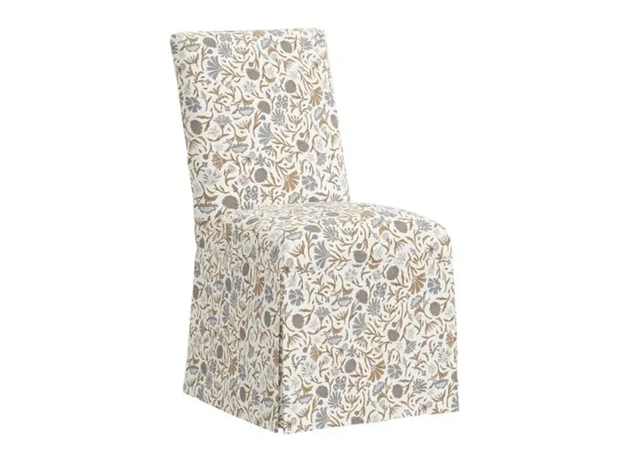 Owen Side Chair - Vine Botanical - Blue