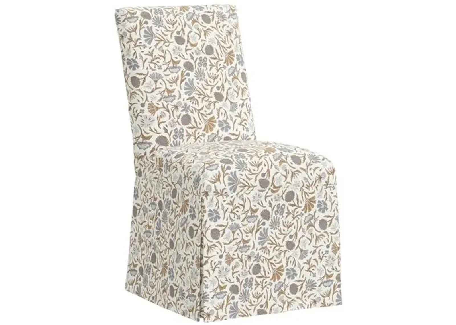 Owen Side Chair - Vine Botanical - Blue