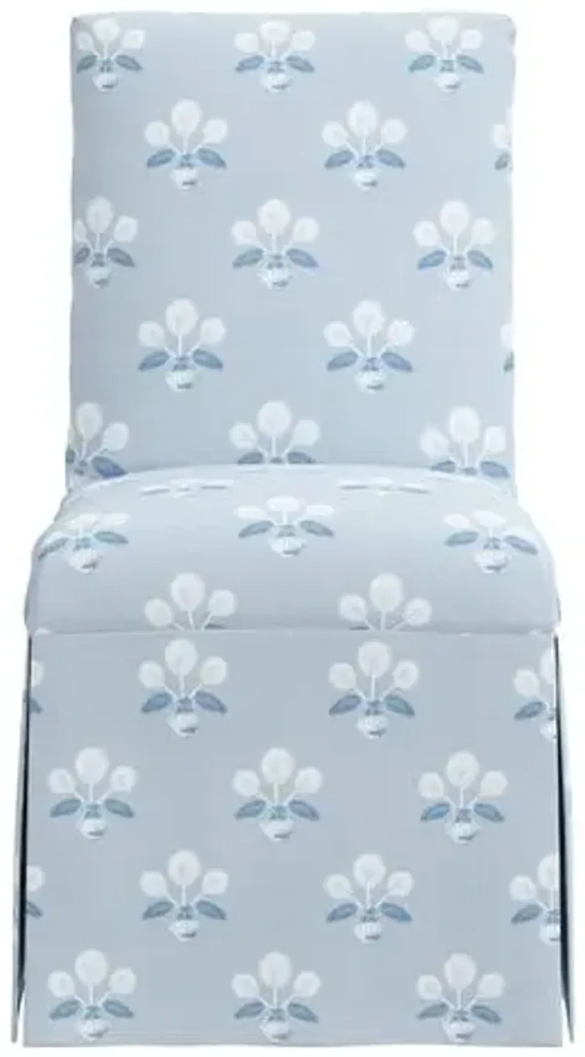 Owen Slipcover Side Chair - Block Vase Floral - Blue