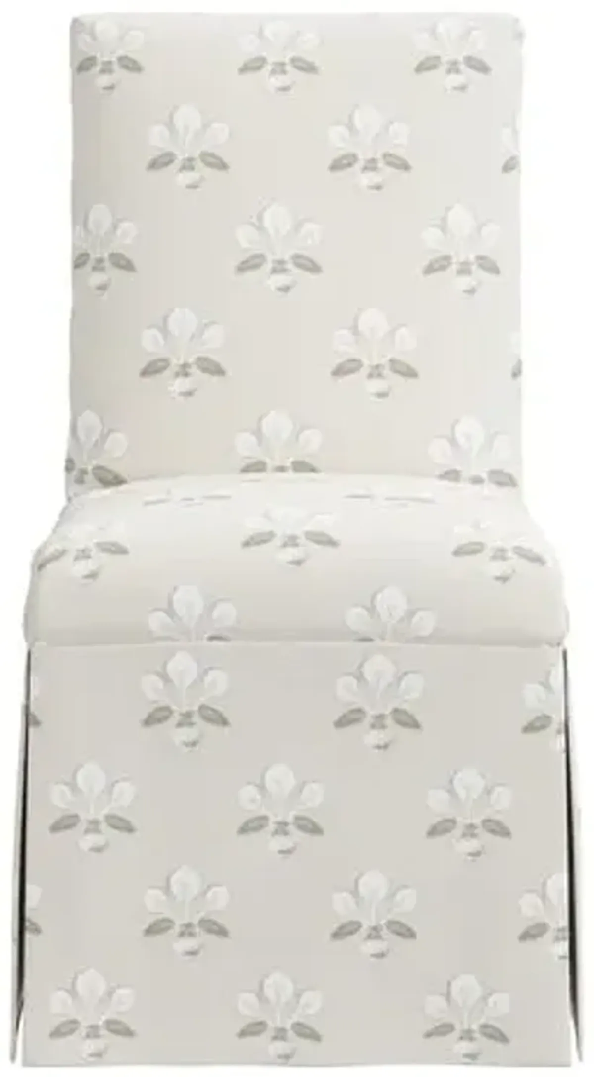 Owen Slipcover Side Chair - Block Vase Floral - Beige