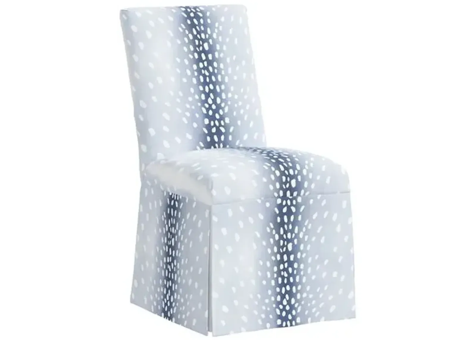 Owen Slipcover Side Chair - Fawn Stripe - Blue