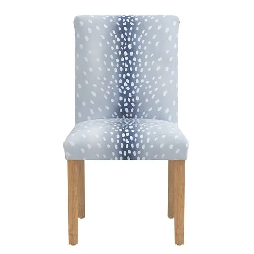 Shannon Side Chair - Fawn Stripe - Blue