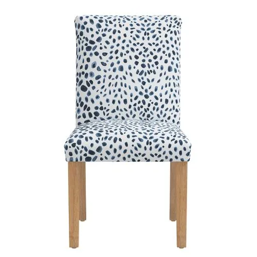 Shannon Side Chair - Cheetah - Blue