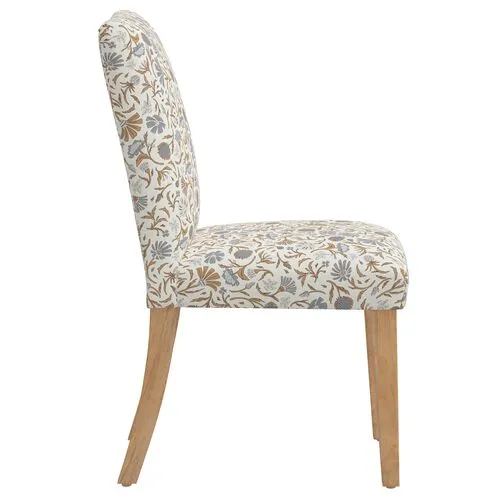 Shannon Side Chair - Vine Botanical - Blue