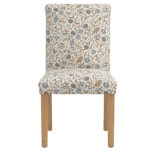 Shannon Side Chair - Vine Botanical - Blue