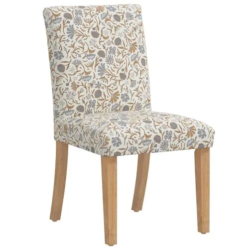 Shannon Side Chair - Vine Botanical - Blue