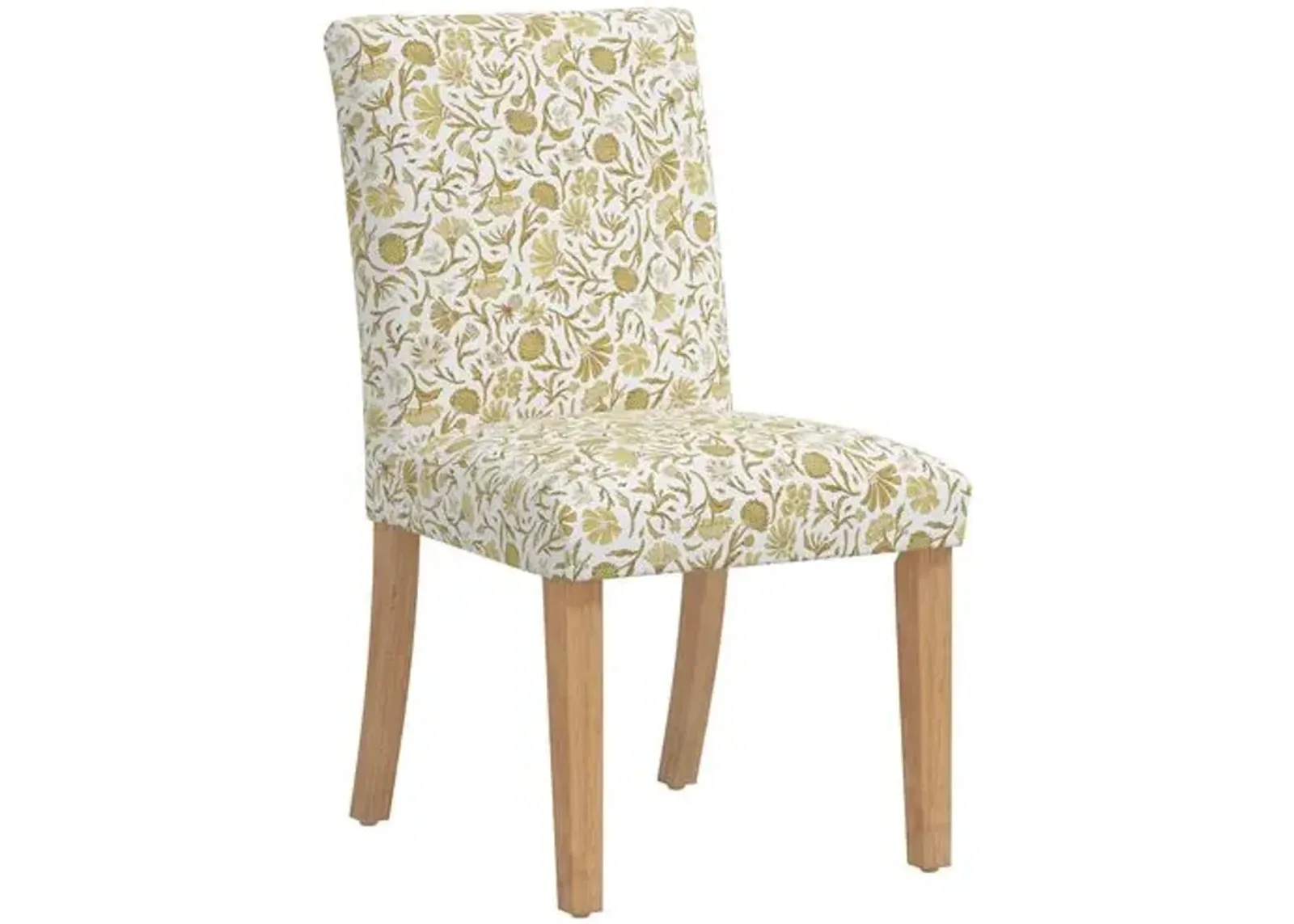 Shannon Side Chair - Vine Botanical - Yellow