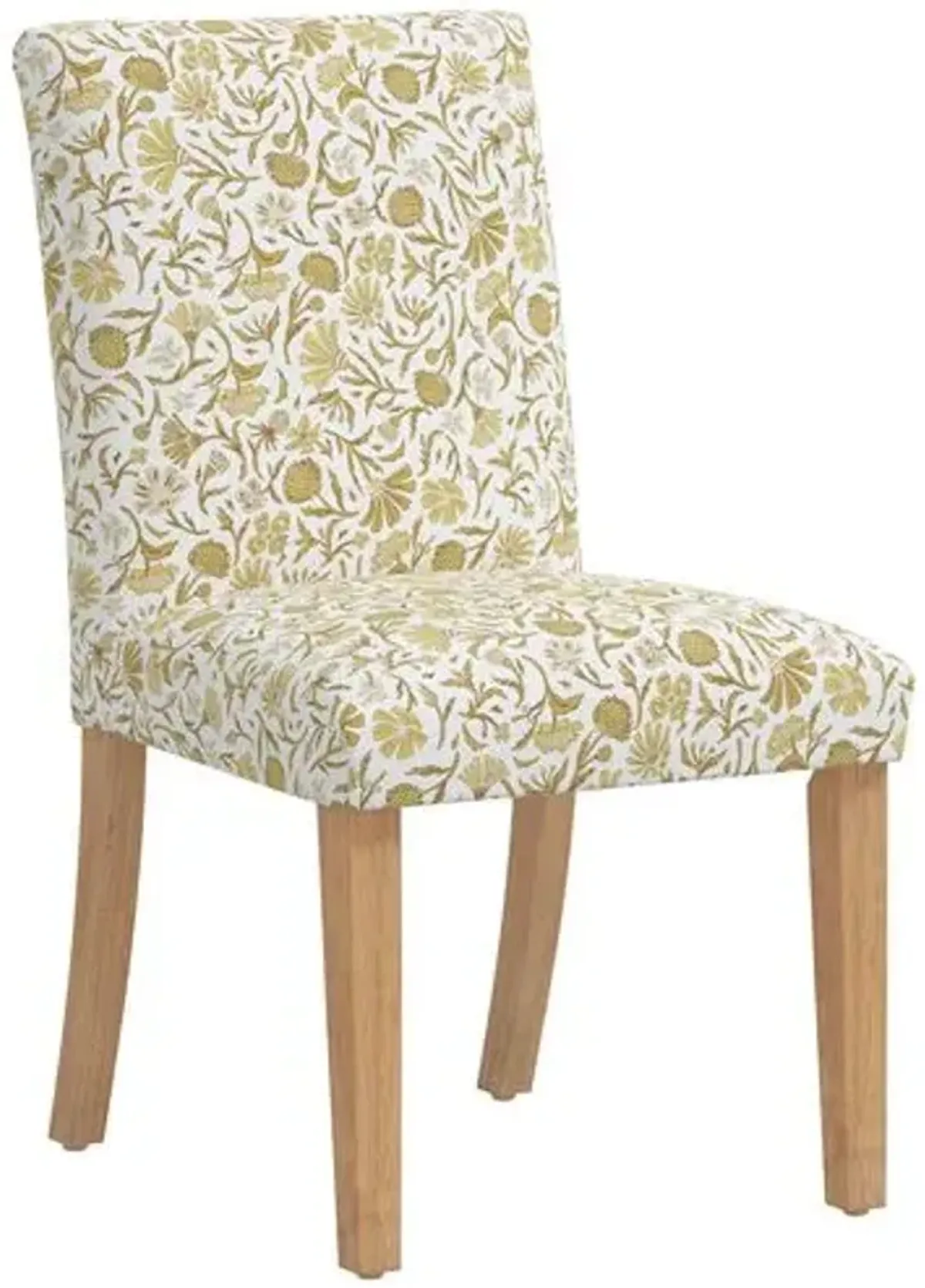 Shannon Side Chair - Vine Botanical - Yellow