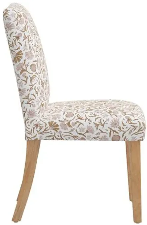 Shannon Side Chair - Vine Botanical - Pink