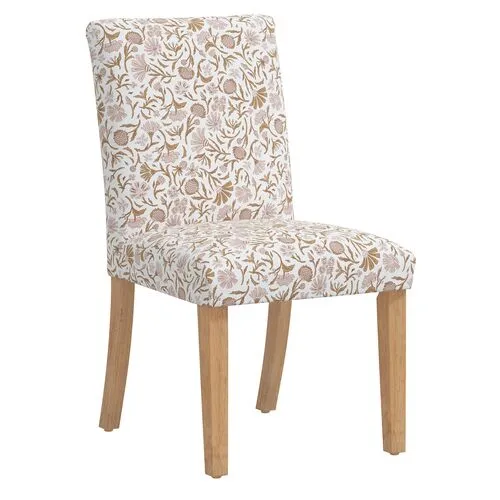 Shannon Side Chair - Vine Botanical - Pink