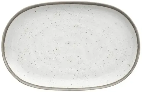 Retreat Pottery Bamboo Platter - White