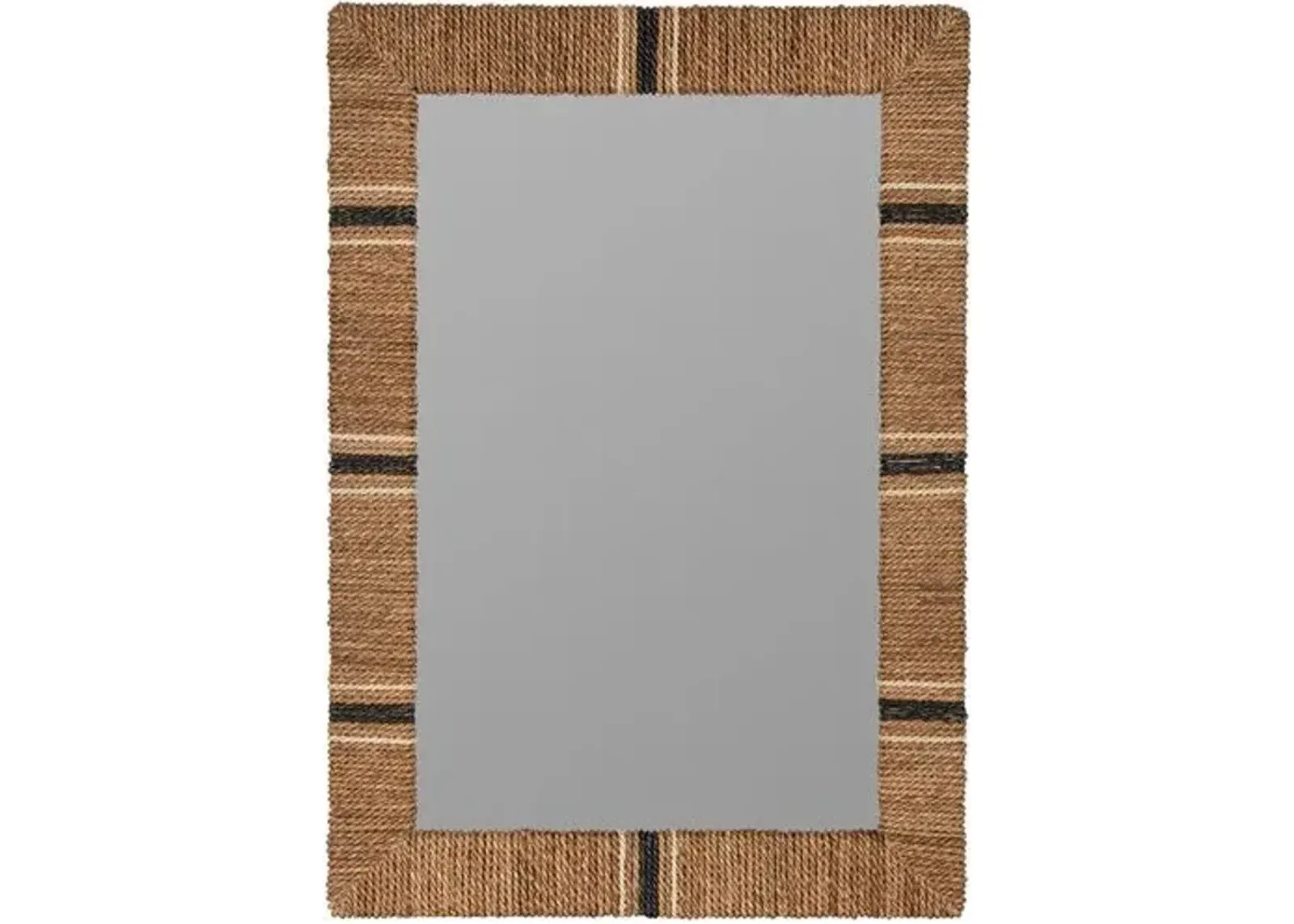 Eliza Jute Wall Mirror - Natural/Navy