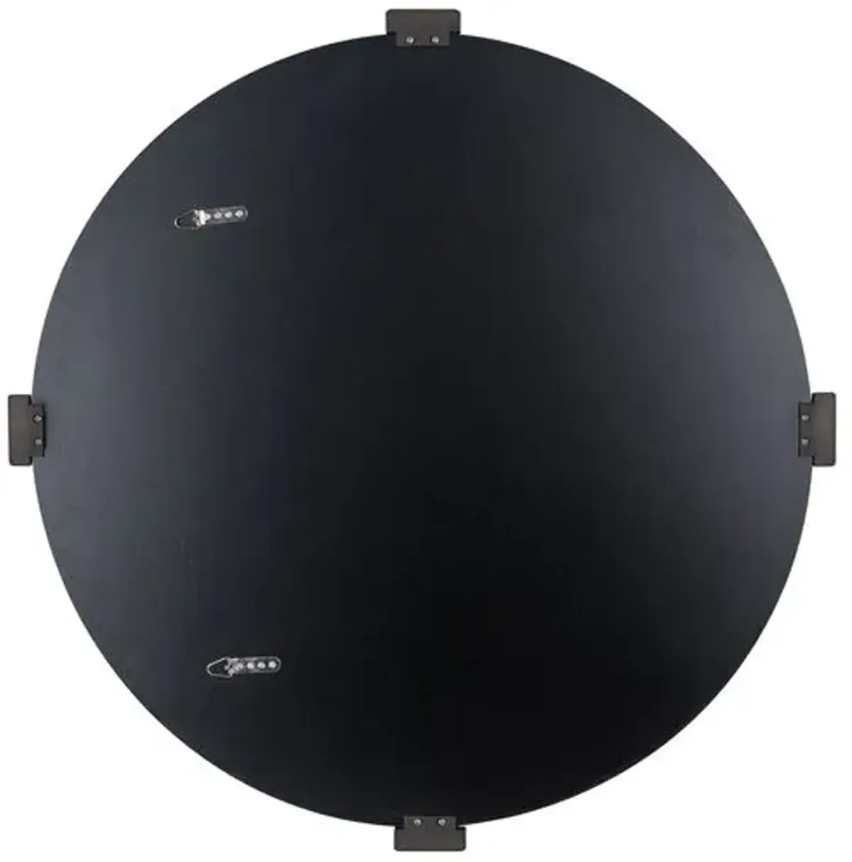 Leighton Round Wall Mirror - Black