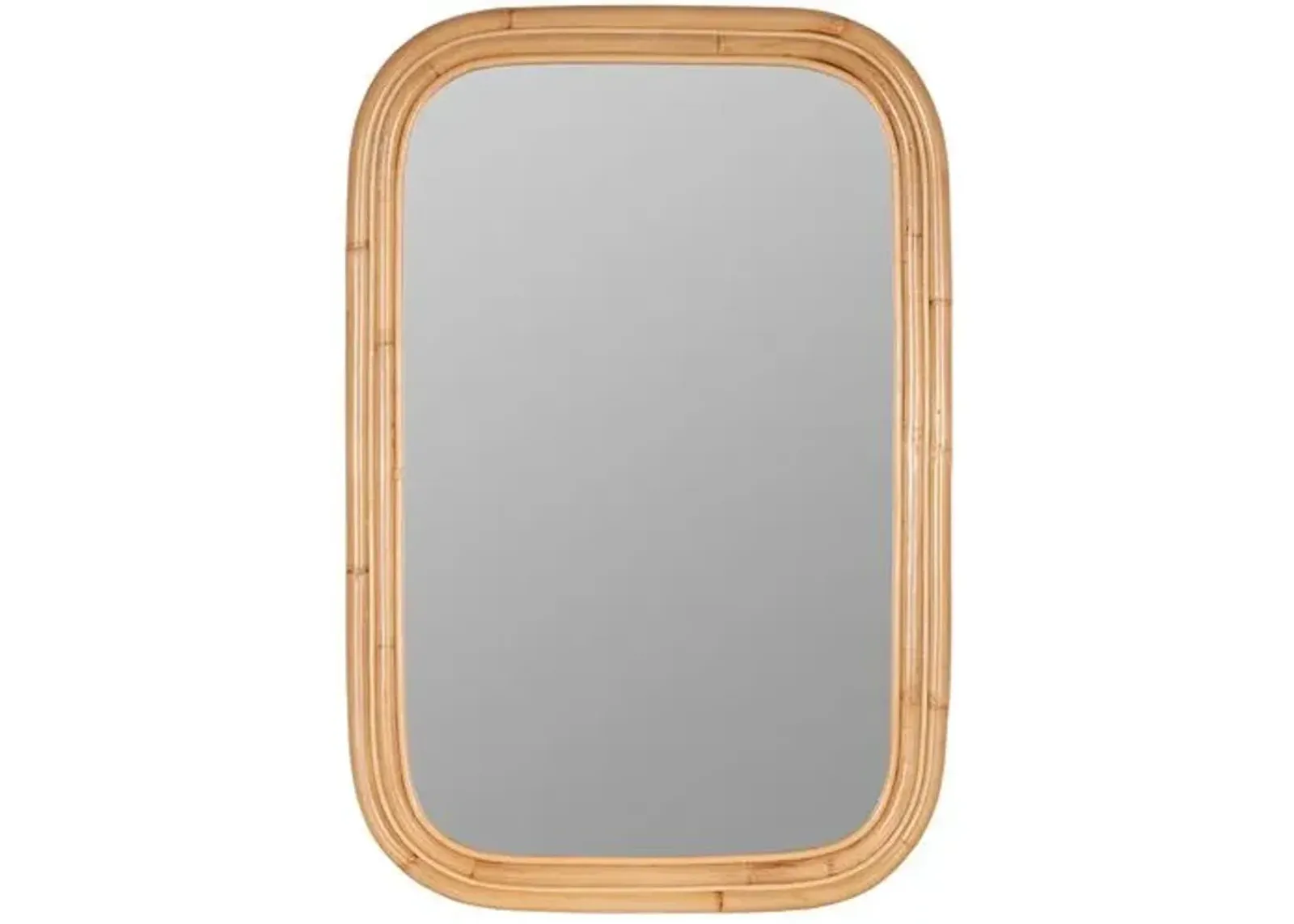 Brynn Wall Mirror - Natural Bamboo