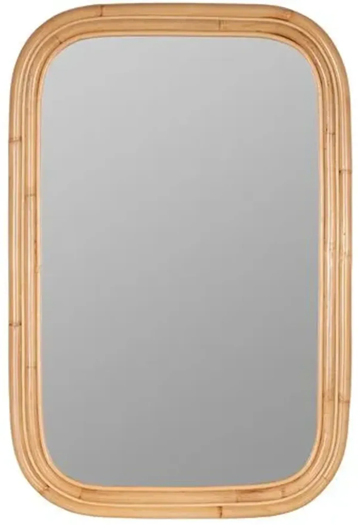 Brynn Wall Mirror - Natural Bamboo