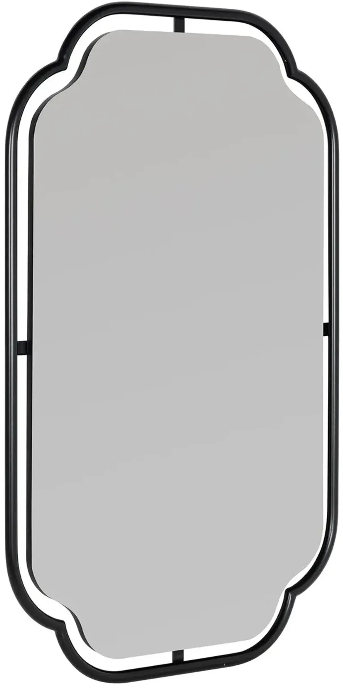 Willow Wall Mirror, Black