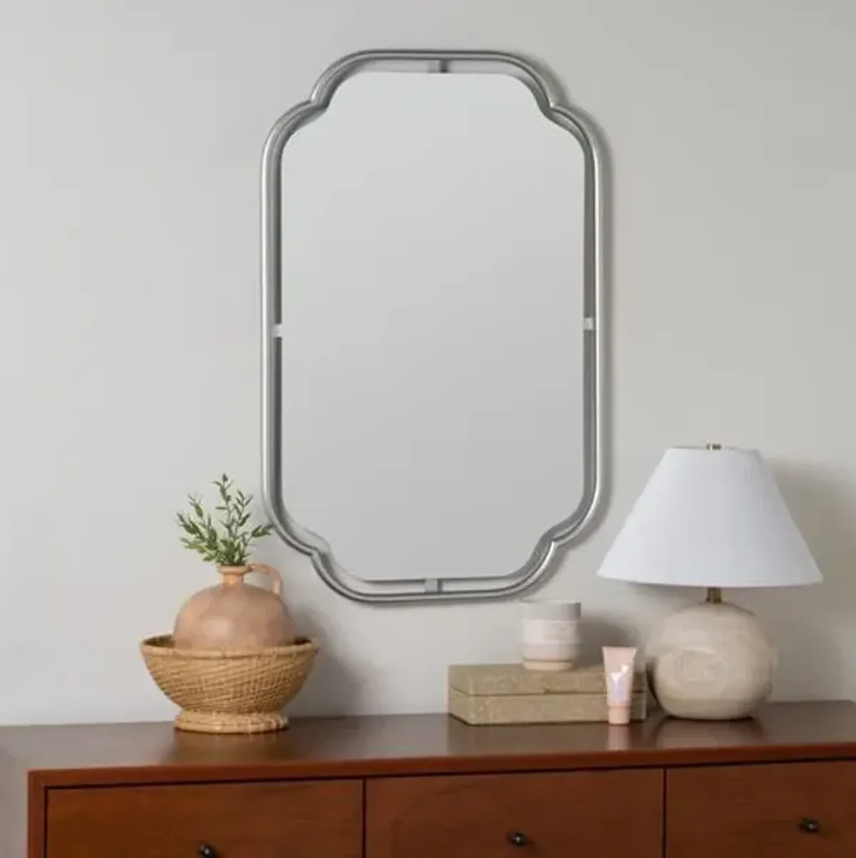 Willow Wall Mirror - Silver