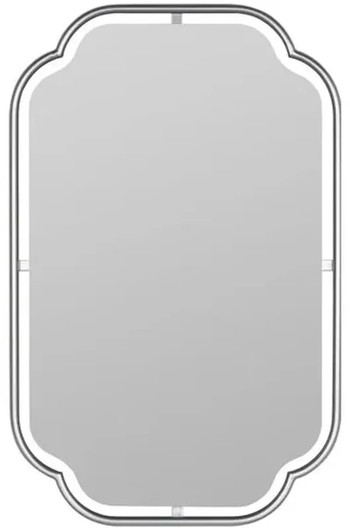 Willow Wall Mirror - Silver