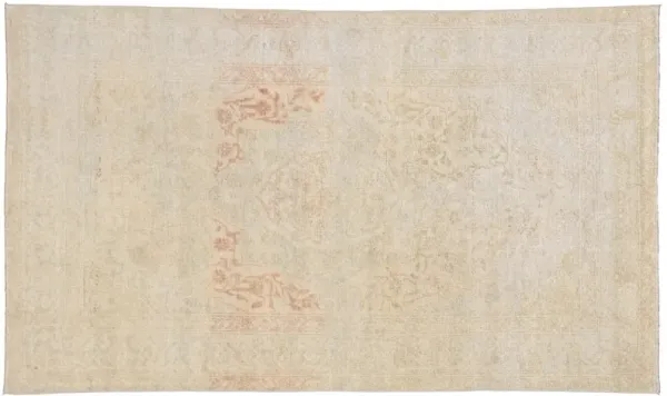 Vintage Turkish Oushak Rug - 4'5 x 7'6 - Esmaili Rugs & Antiques - Beige - Beige