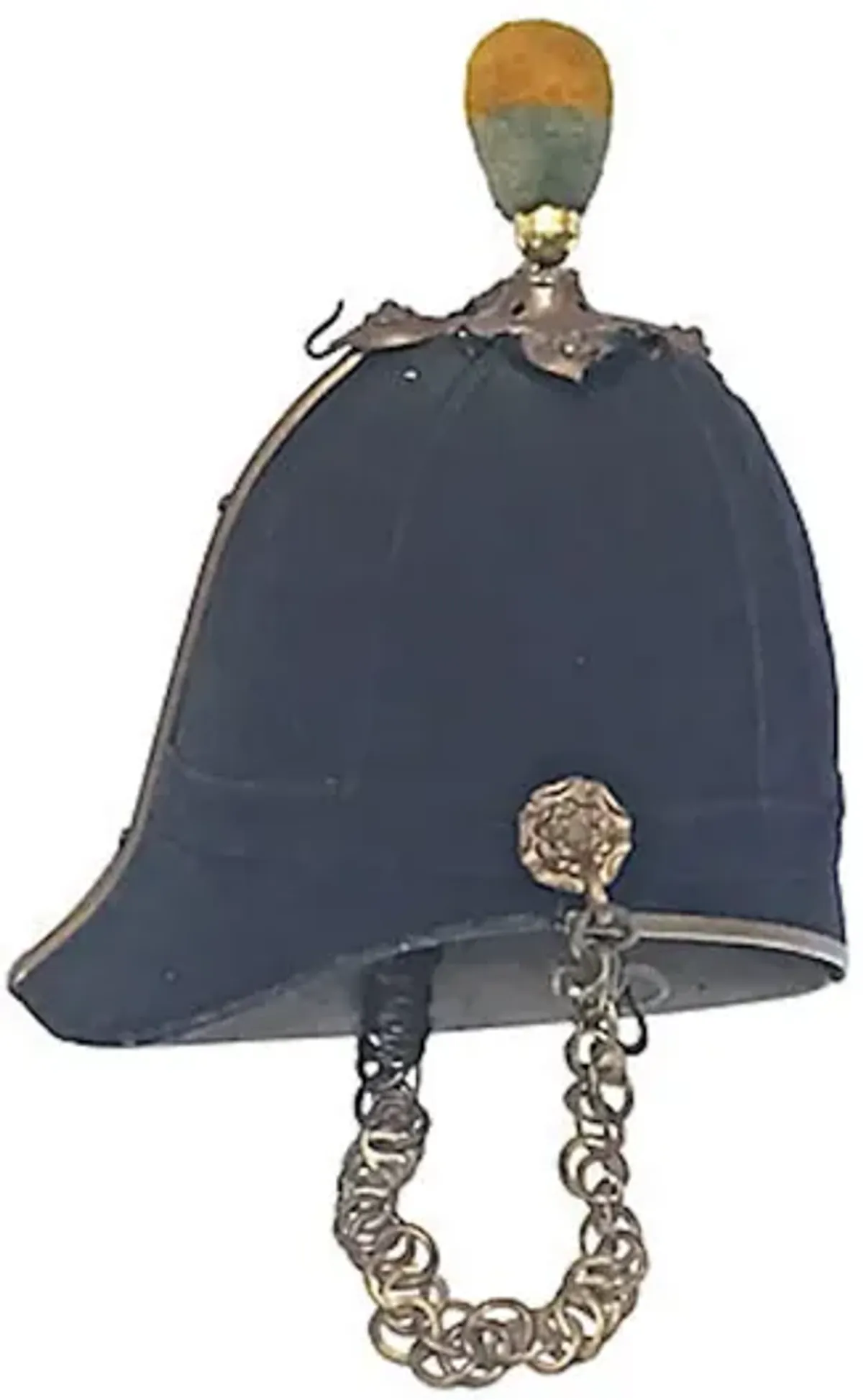 Antique Police Officer Regulation Helmet - Vermilion Designs - Black