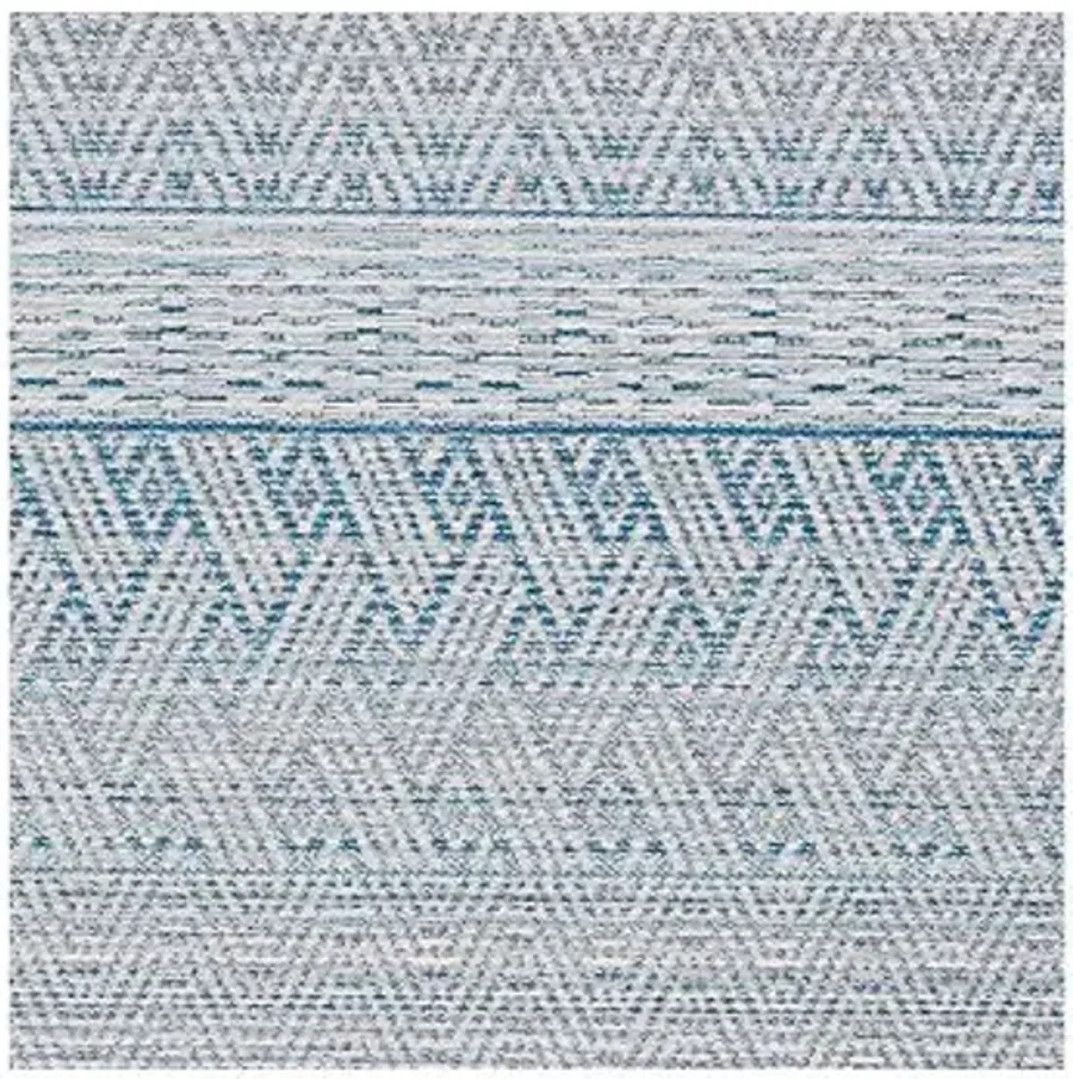 Palm Beach Outdoor Rug - Surf/Ivory - Blue - Blue