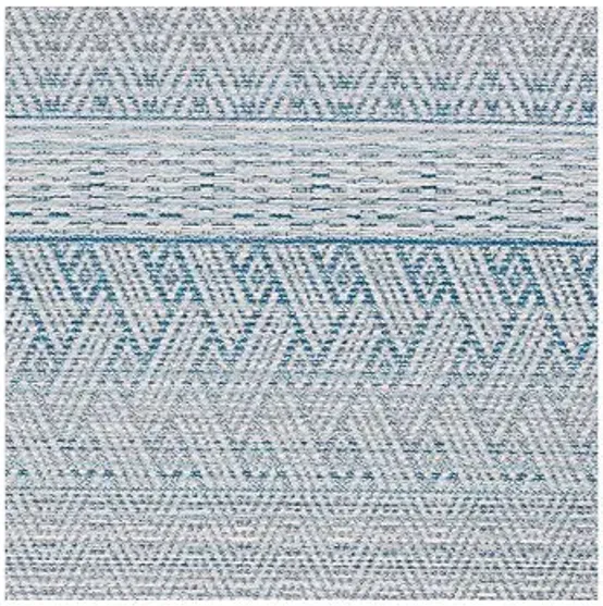 Palm Beach Outdoor Rug - Surf/Ivory - Blue - Blue