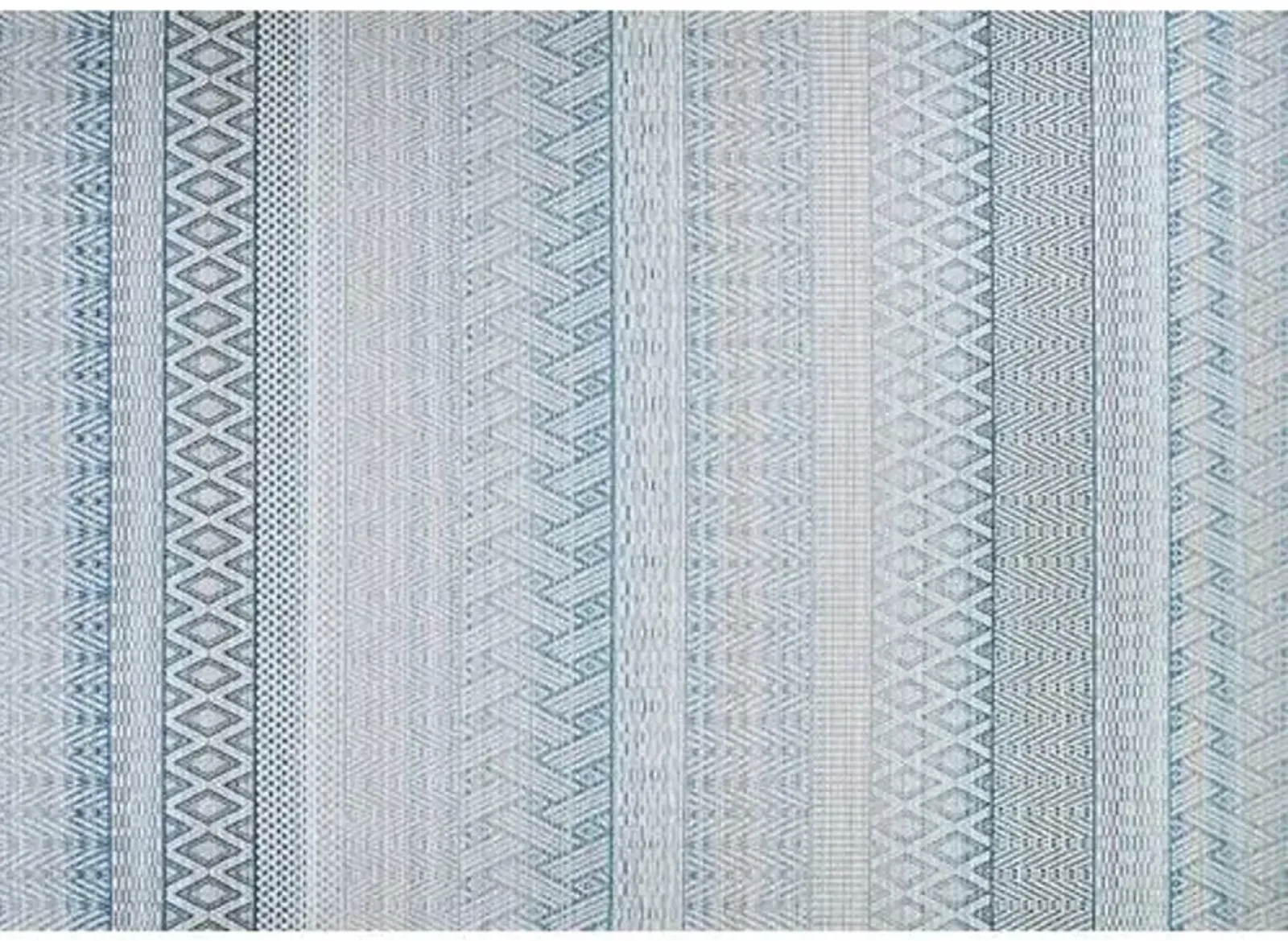 Palm Beach Outdoor Rug - Surf/Ivory - Blue - Blue