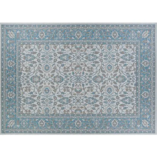 Saint-Tropez Outdoor Rug - Azure/Mushroom - Blue - Blue