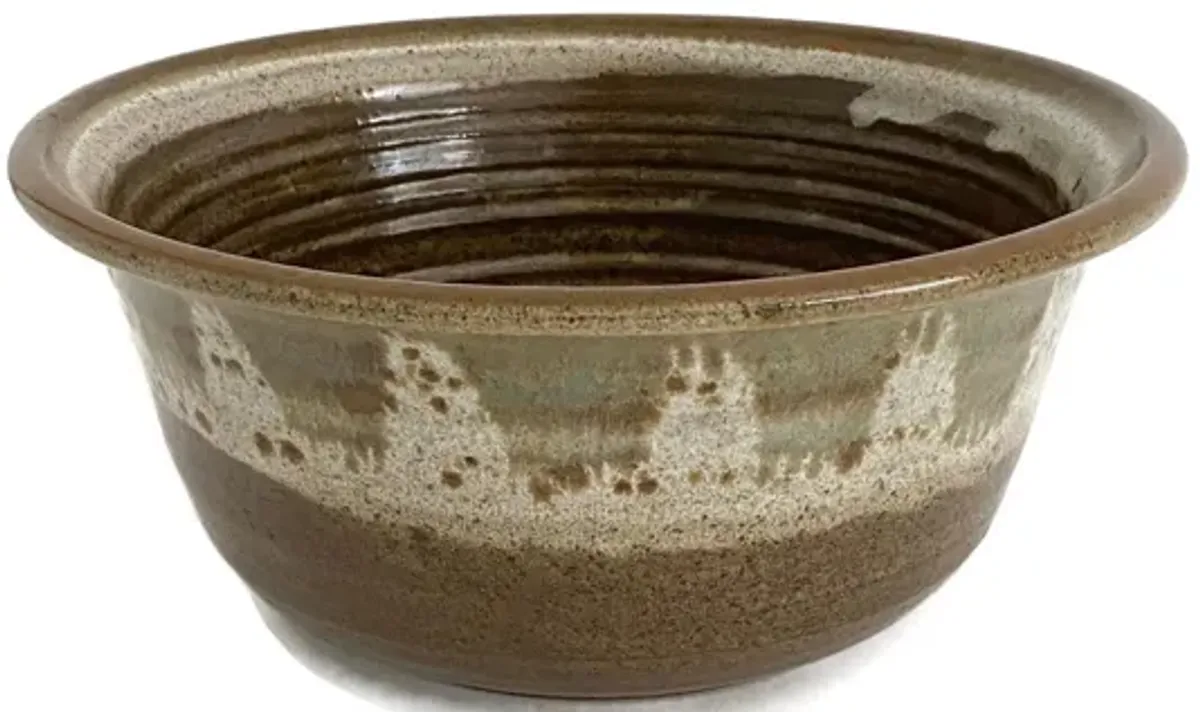 Mid-Century Art Pottery Bowl - Ballyhoo - Brown