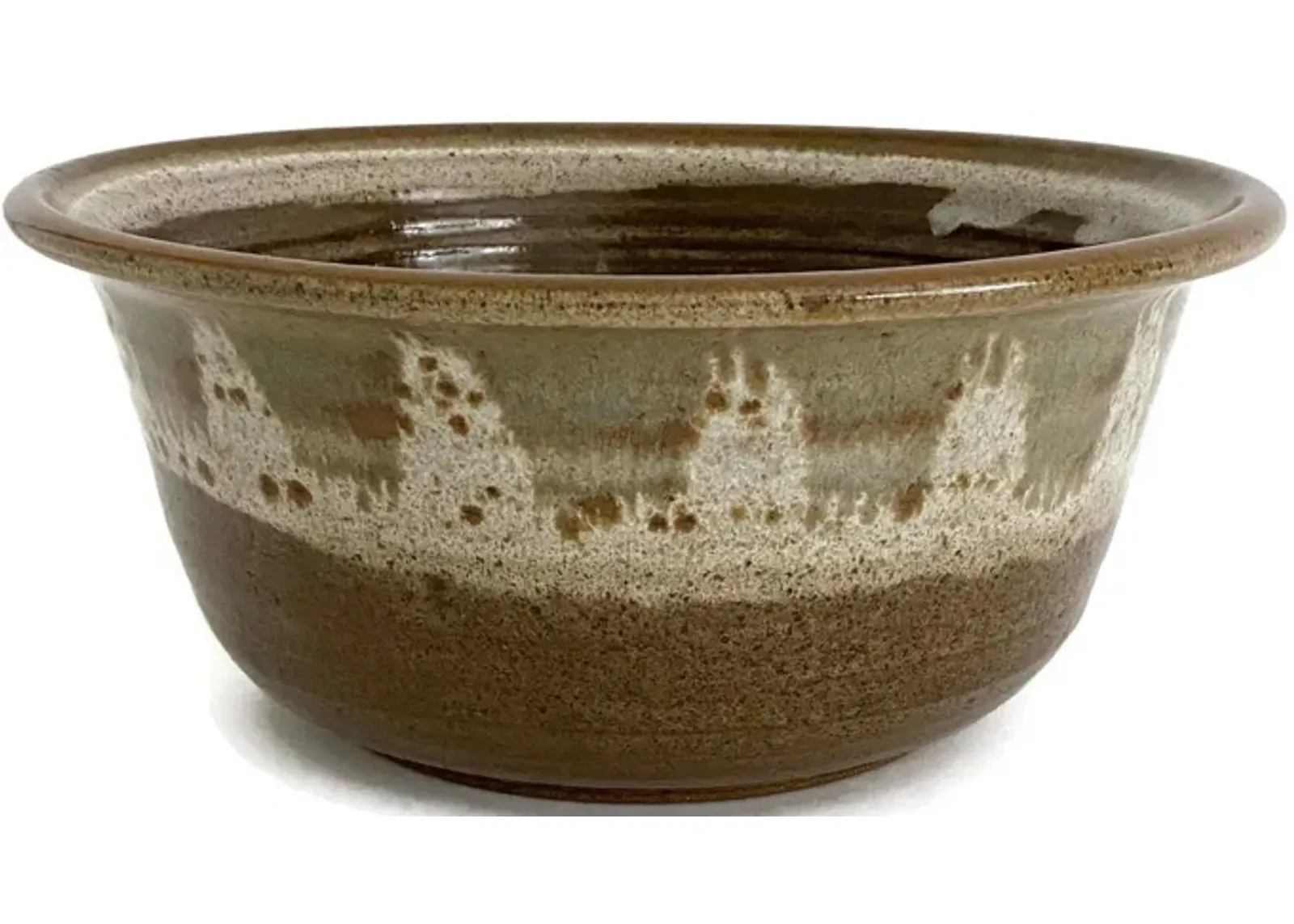 Mid-Century Art Pottery Bowl - Ballyhoo - Brown