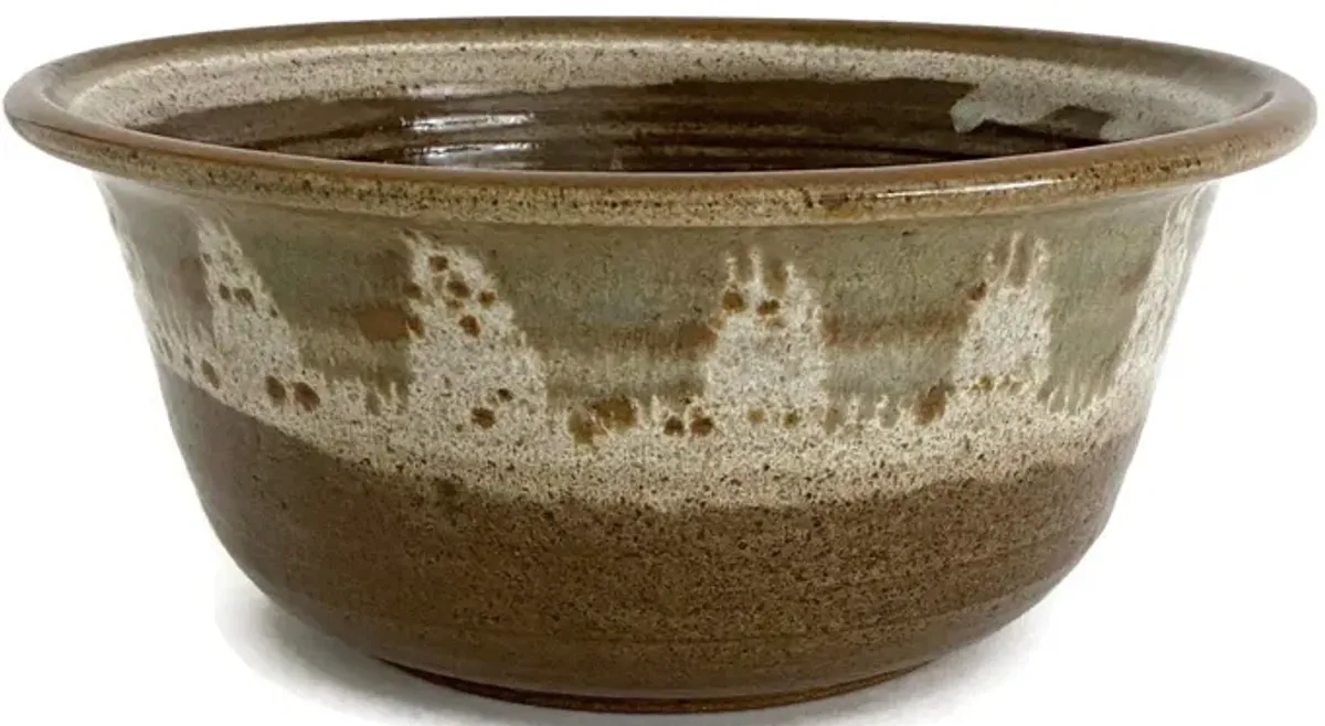 Mid-Century Art Pottery Bowl - Ballyhoo - Brown