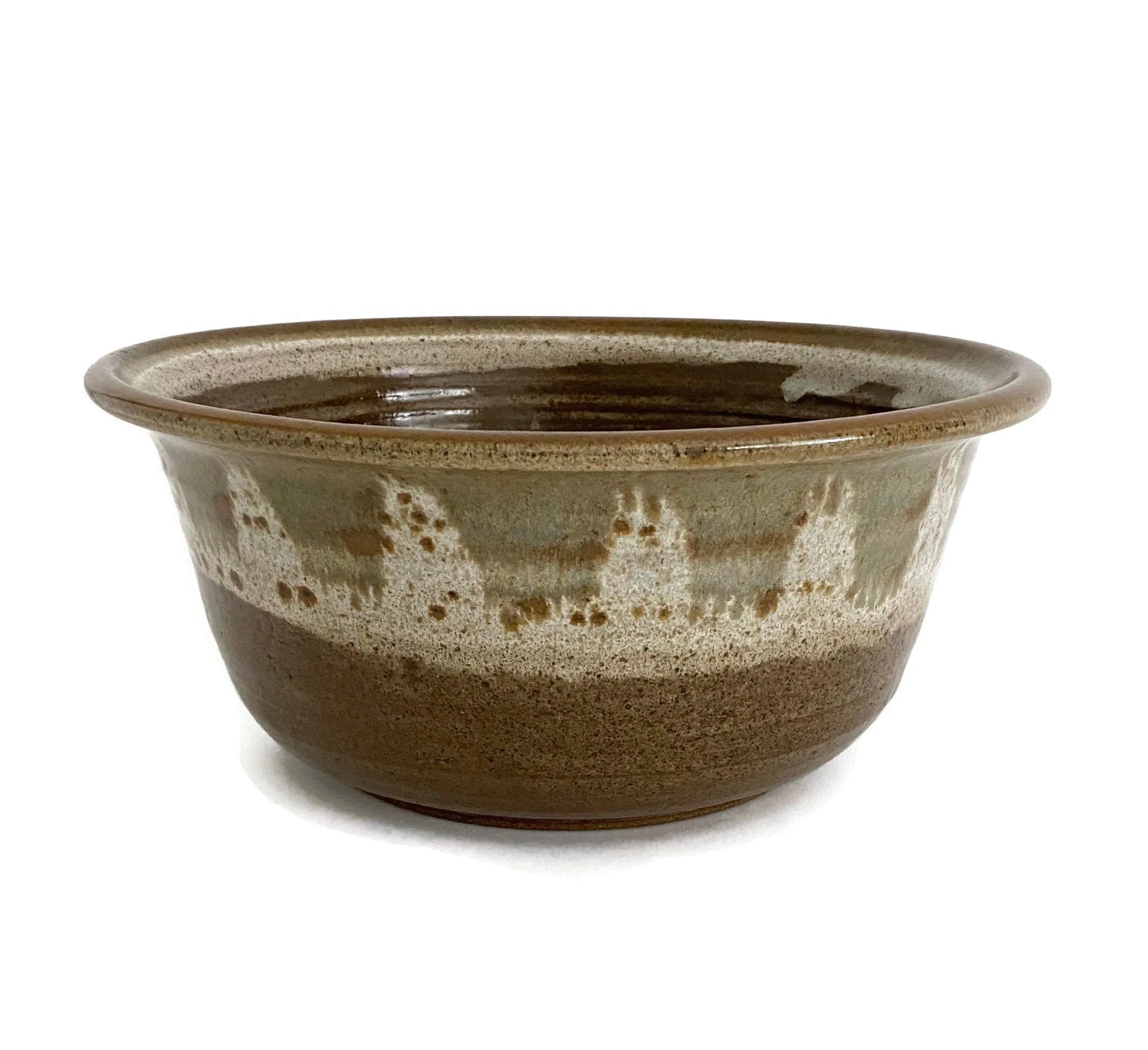 Mid-Century Art Pottery Bowl - Ballyhoo - Brown