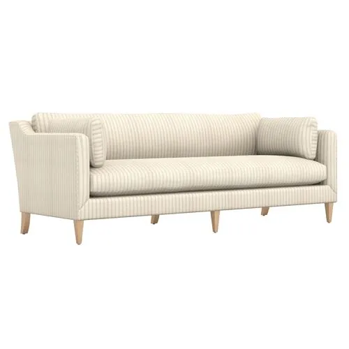 Camila Ticking Stripe Sofa - Handcrafted