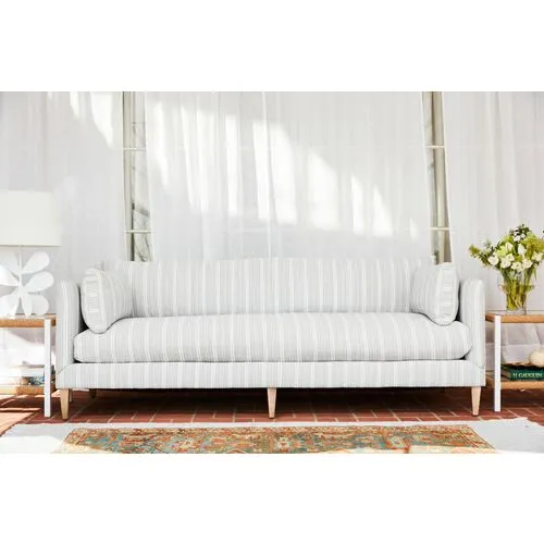 Camila Ticking Stripe Sofa - Handcrafted