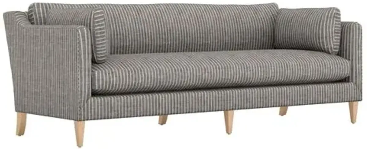 Camila Ticking Stripe Sofa - Handcrafted