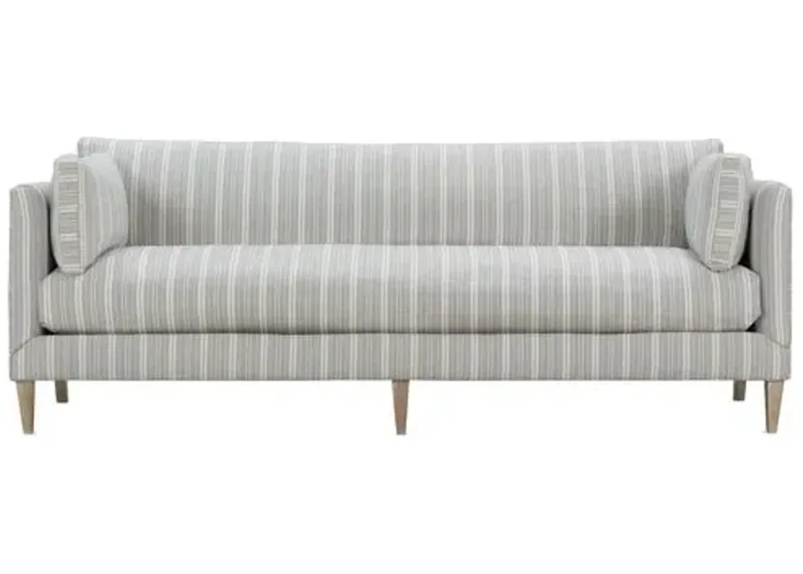 Camila Wide Stripe Sofa - Handcrafted